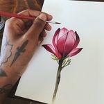 Tattoo art by Jaylind Hamilton #JaylindHamilton #jaybaby #japanese #neotraditional #japanesetattoo #illustrative #qpocttt #flower #floral