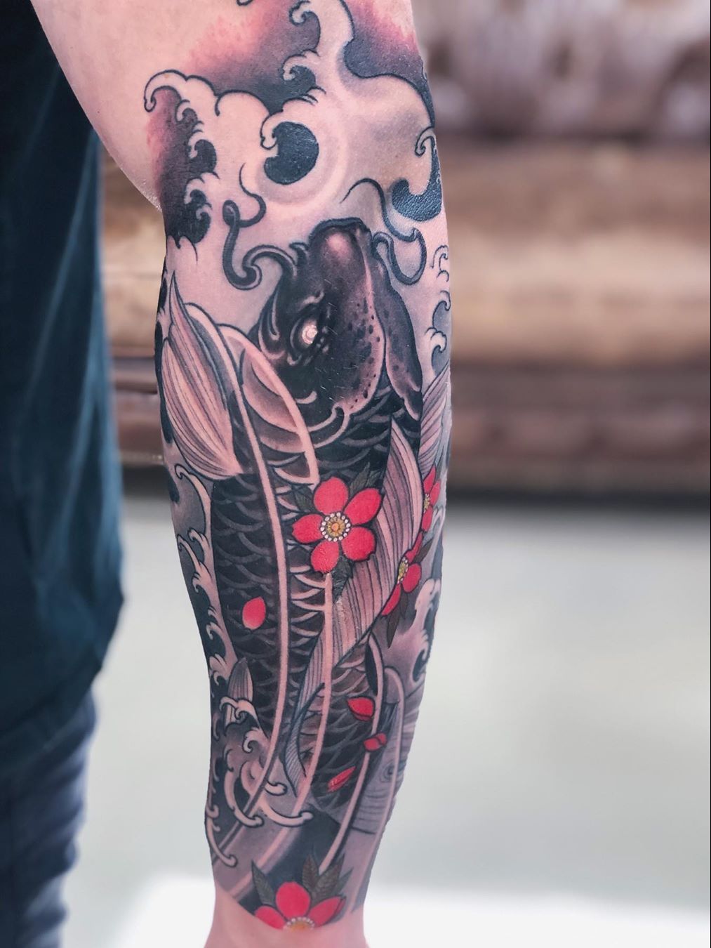 Maximum Tattoo  Traditional koi fish sleeve by Brent G  Facebook
