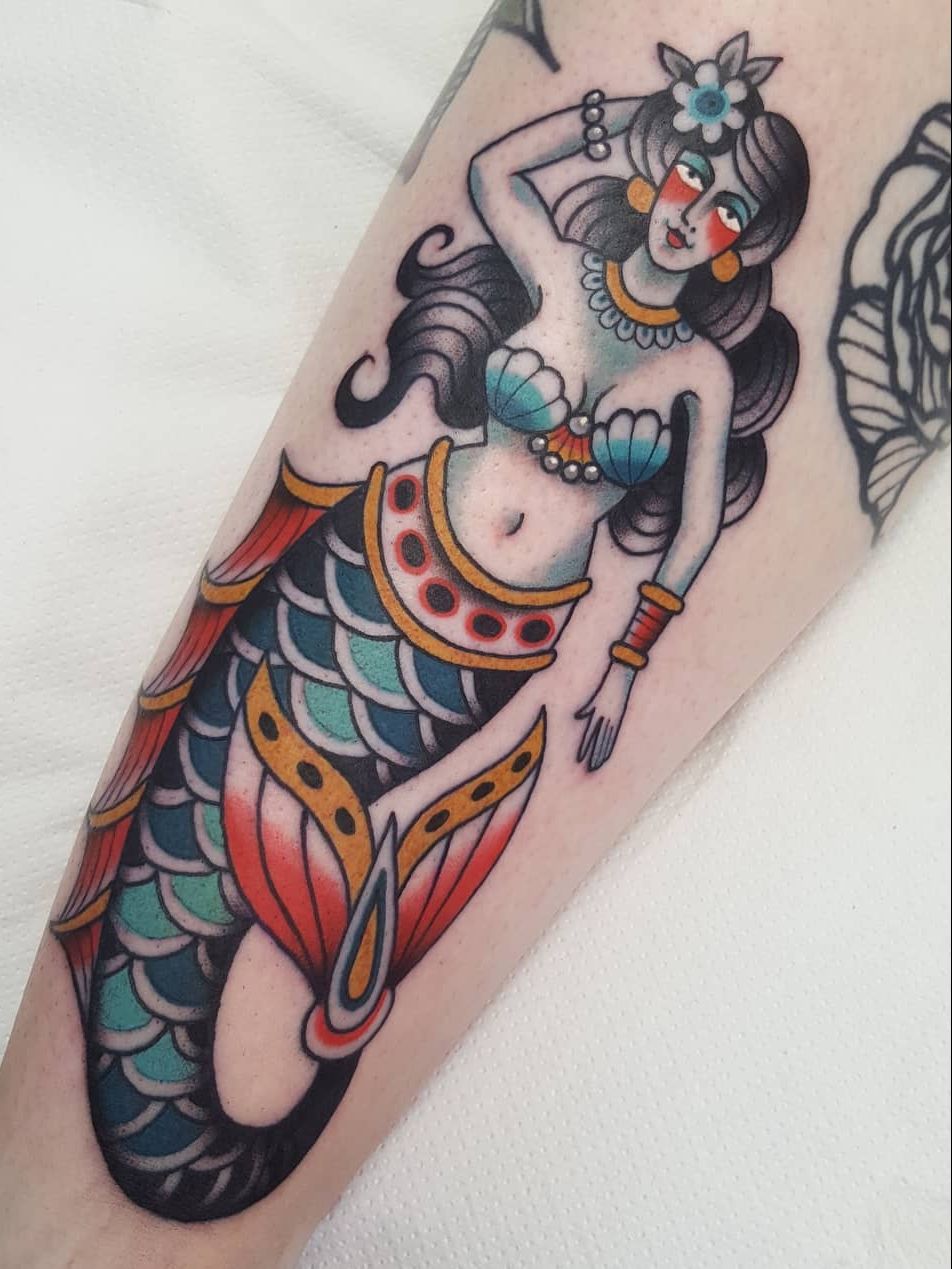 Long lasting Mermaid Tattoo Sticker Waterproof Temporary Arm - Temu