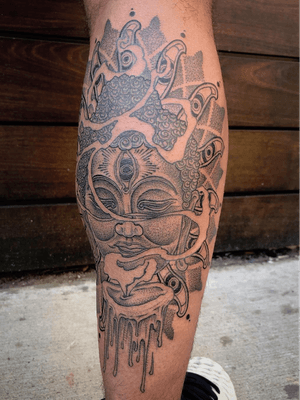 Tattoo uploaded by Tattoodo • Buddha tattoo by Ryan Roi #RyanRoi #buddhisttattoo #buddhatattoo #buddhism #buddha #enlightenment #meditation #easternreligion #illulstrative #dotwork #portrait #thirdeye #leg • Tattoodo Tattoo uploaded by Tattoodo • Buddha tattoo by Ryan Roi #RyanRoi #buddhisttattoo #buddhatattoo #buddhism #buddha #enlightenment #meditation #easternreligion #illulstrative #dotwork #portrait #thirdeye #leg • Tattoodo