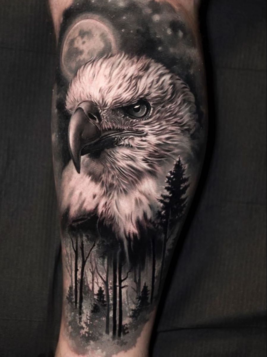 Eagle Tattoo Stock Illustration  Download Image Now  Animal Body Part  Animal Wing Bird  iStock
