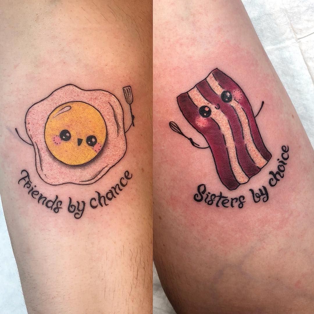 Matching block of cheese and peanut butter jar tattoo