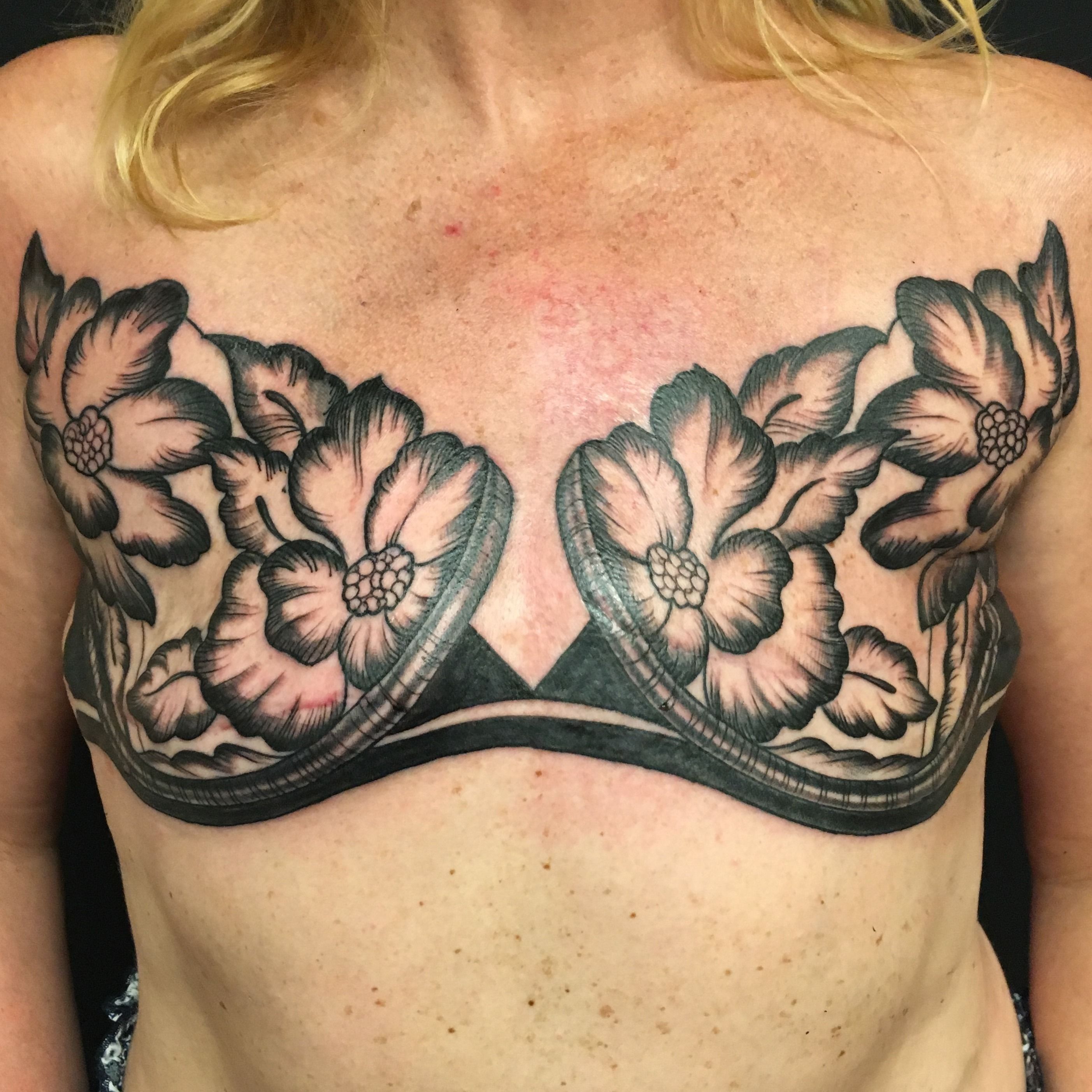 Instagram photo by Im A Lizard  May 20 2016 at 539pm UTC  Feminine  tattoo sleeves Mastectomy scar tattoo Mastectomy tattoo