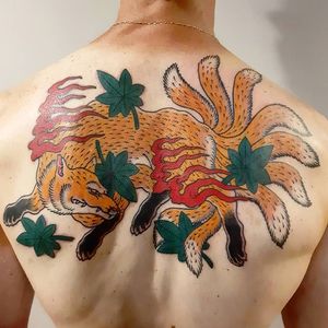 Kitsune tattoo by Yom of Mystery Tattoo Club #Mysterytattooclub #Yom #paris #france #paristattoo #paristattooartist #paristattooshop