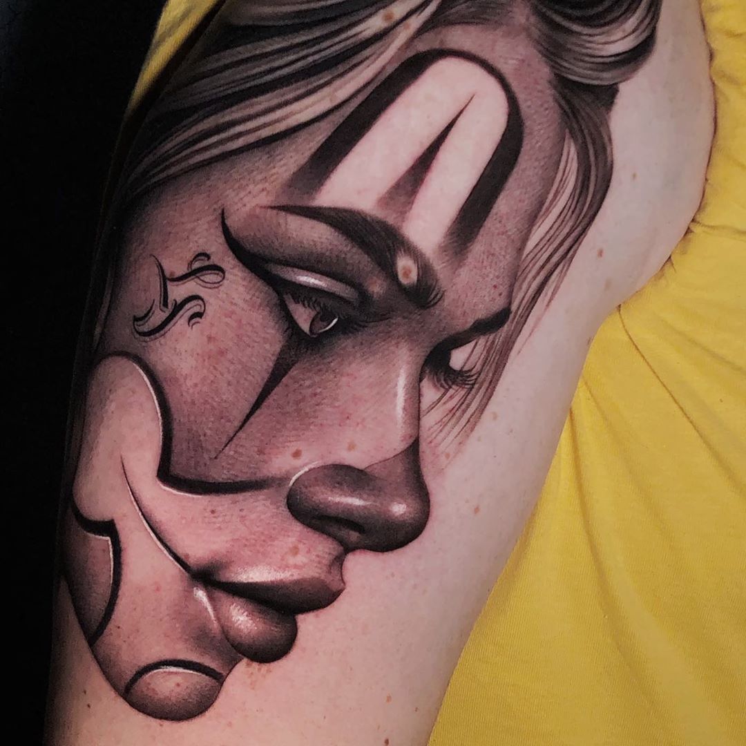 Popular Loner Tattoo by @solitdude_ - Tattoogrid.net