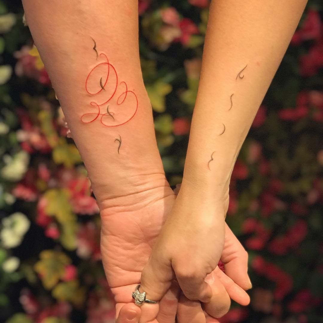 Liza B. Tattoos - Matching tattoos for @xchinadollangie and Alex  👶🏼🦶🏼🤚🏽 thank you always for the trust 🙏🏼✍🏽 | Facebook