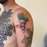 Queer shibari tattoo by Lee akak rat666tat #Lee #rat666tat #nationalcomingoutday #queer #qttr #lgbt #lgbtqia #watercolor #shibari #pottedplant #tattooedtattoo #illustrative #arm