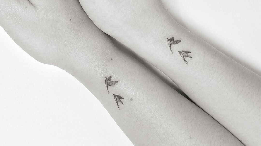 Buy Bird and Cage Couple Temporary Tattoo Meaningful Removable Online in  India  Etsy