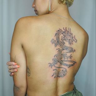 Dragon tattoo by Brittany Randell #BrittanyRandell