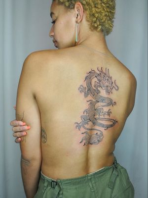 Dragon tattoo by Brittany Randell #BrittanyRandell
