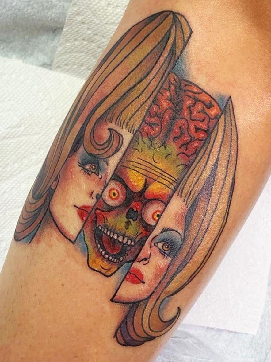 Tattoo of Mars Attacks Aliens Movies