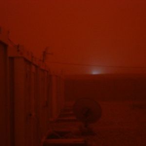 Dust storm in Iraq - photo by Jeremy Spellacy #WarPaint #VeteranTattoos