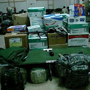 Inside Jeremy's barracks - photo by Jeremy Spellacy #WarPaint #VeteranTattoos