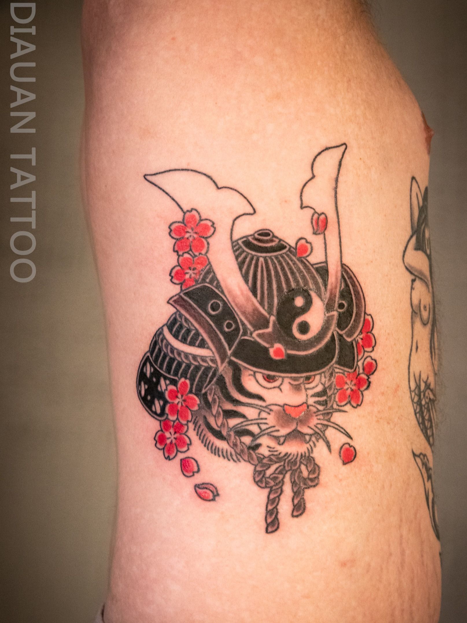 Japanese Samurai Tattoo Stickers Waterproof Fake Tattoo for Woman Men Arm  Lasting Temporary Tattoo Ukiyo-e Art Tattoos
