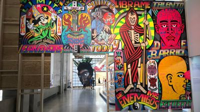 Luxiano mural at Palais de Tokyo - Tattooed Travels: Paris, France #paris #france #paristattoo #paristattooartist #paristattooshop #tattooparis