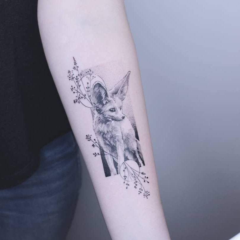 Eddy Herrera  Tattoo Artist on Instagram Fennec fox