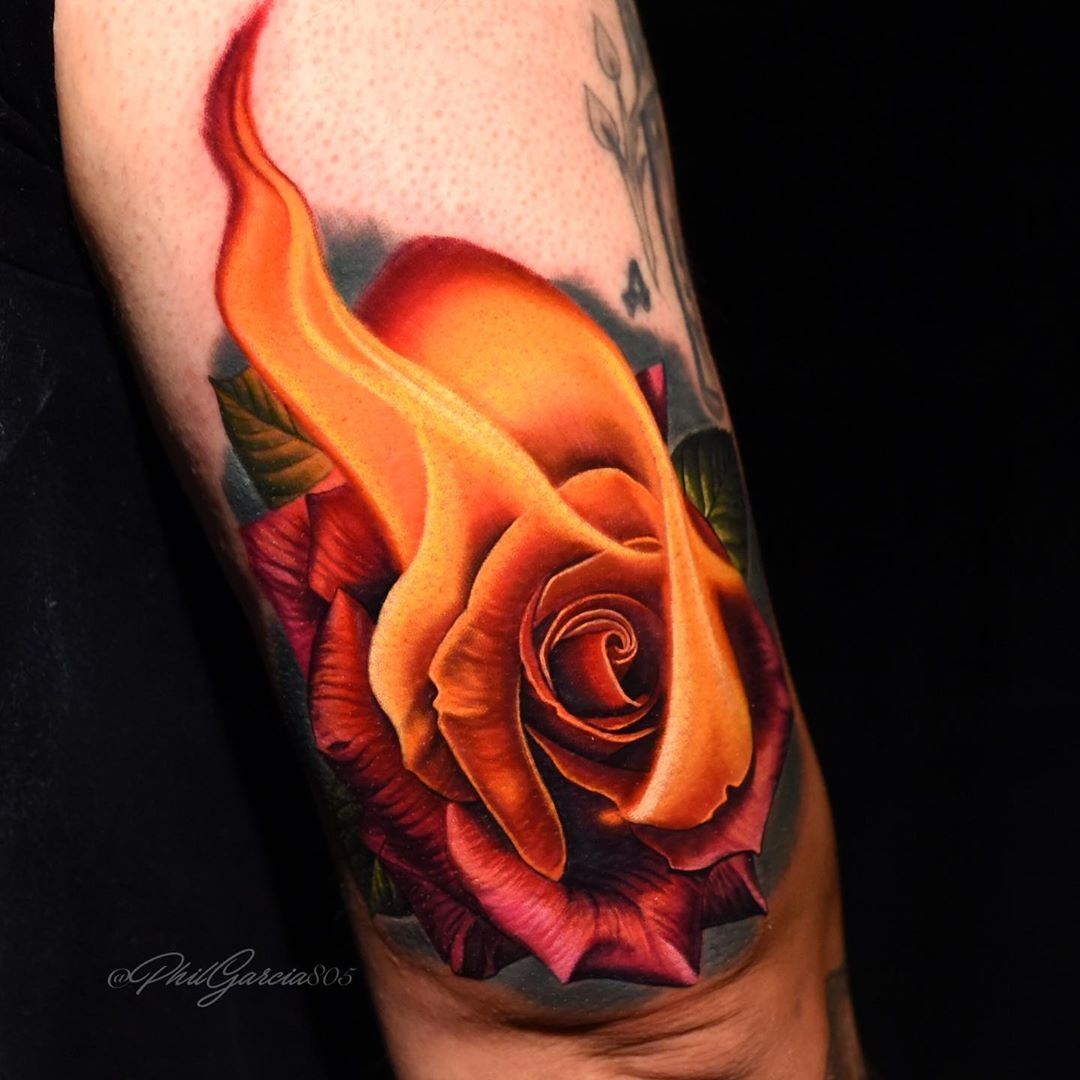 Rose With Petals Falling Tattoo Rose petals fall  Tattoos Rose tattoos  Sweet tattoos