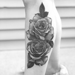 Rose tattoo by BeecherTattoos #Beechertattoos #rosetattoo #rosetattoos #rosetattooidea #rose #roses #flower #floral #petals #plant #nature #bloom 