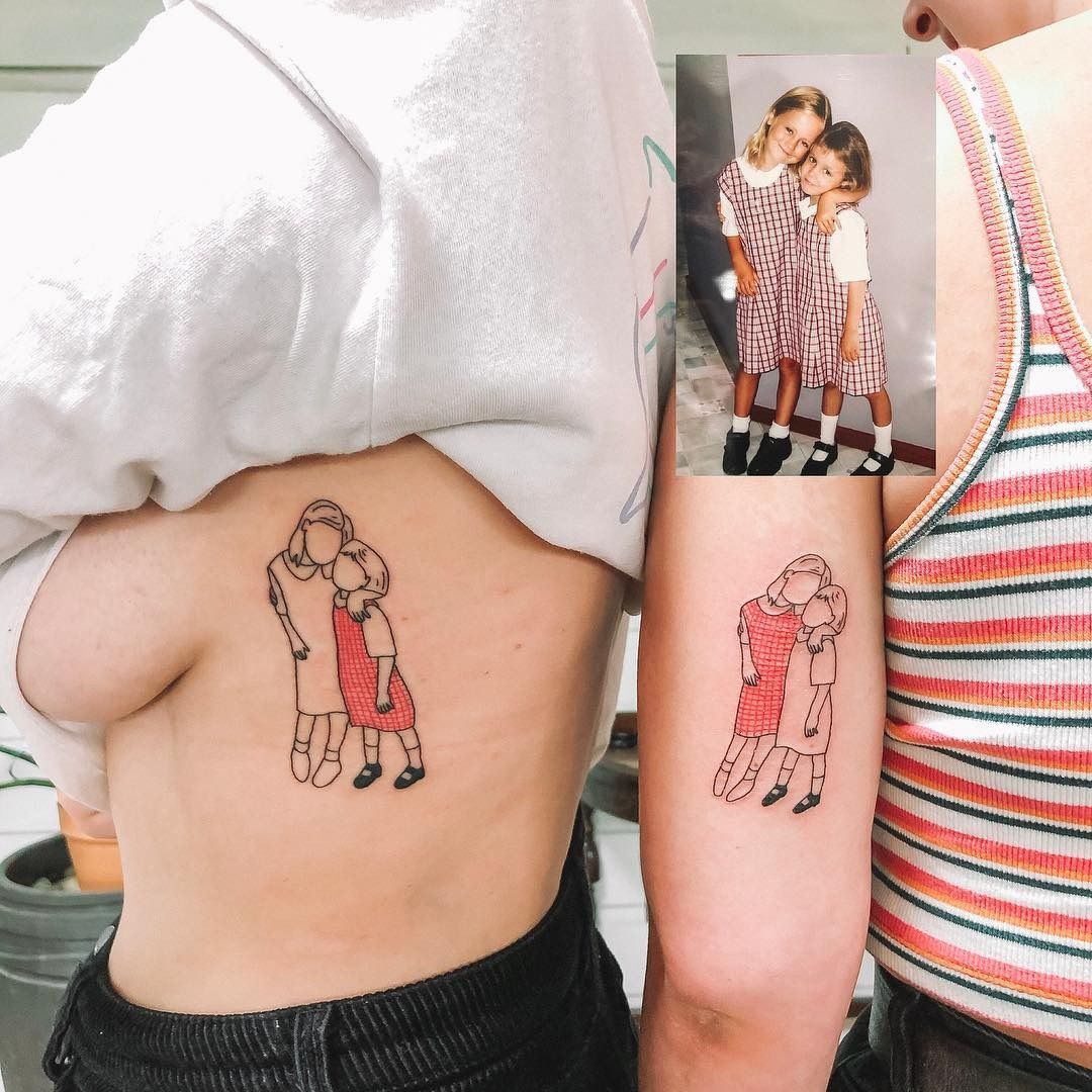 12 and 33  Sibling tattoos Brother tattoos Sister tattoos