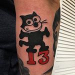 13 tattoo by sashafiltattoo #sashafiltattoo #13tattoo #fridaythe13th #friday13 #friday13flash #13flash #smalltattoo