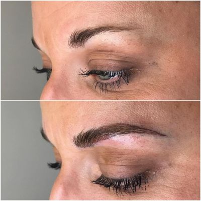 Microblading by Jessica Knapnick aka Magick Brows: creator of AstroFrecks #Astrofrecks #JessicaKnapnik #MagickBrows #permanentmakeup #cosmetictattooing #cosmetictattoo #microblading 