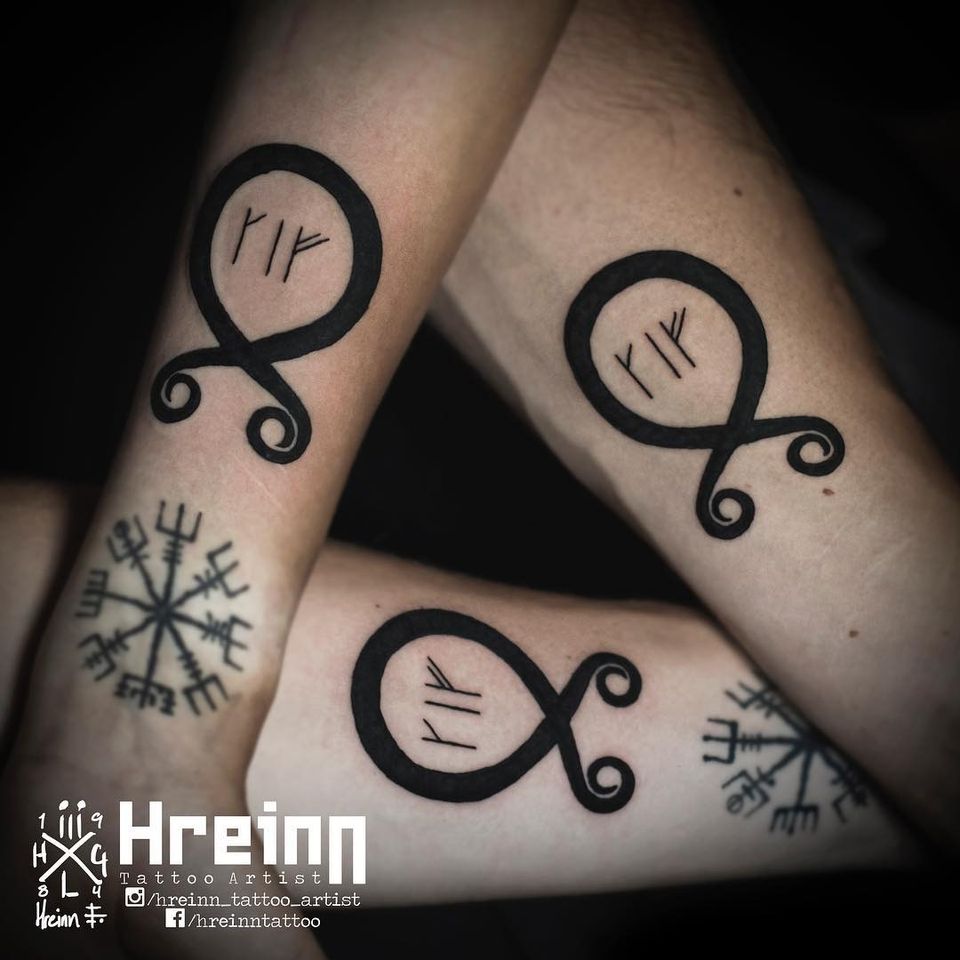 Troll crosses by Hreinn Tattoo #HreinnTattoo #trollcross #vikingtattoo #viking #norse #norsemythology #norsesymbols #symbols