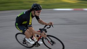 Justin McQuerry racing in his hometown of Austin, TX. #diabetictattoo #diabetictattoos #diabetic #procycling 