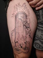 Fire tattoo by Ant the Elder #AnttheElder #firetattoos #firetattoo #fire #flames