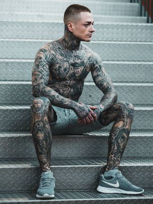 Sebastian Wog photographed by DrPhotoPerformance #SebastianWog #tattoomodel #tattooedmodel