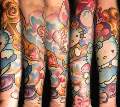 Hello Kitty tattoo by Katelyn Crane TattooNOW