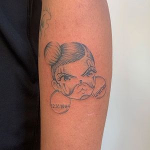 Payasa tattoo by Soto Gang #SotoGang #payasa #clown #girl #chicano #ladyhead #portrait #anime #tattoosondarkskin #darkskintattoos #illustrative