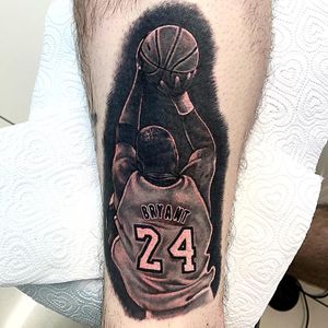 Kobe Bryant tattoo by Chris Dixon #ChrisDIxon #kobebryanttattoo #kobebryant #Lakers #24 #basketball #sports #memorialtattoo