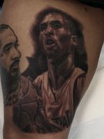 Kobe Bryant tattoo by Drew Dimas #DrewDimas #kobebryanttattoo #kobebryant #Lakers #24 #basketball #sports #memorialtattoo