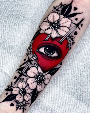 The Classic Heart Dagger Tattoo
