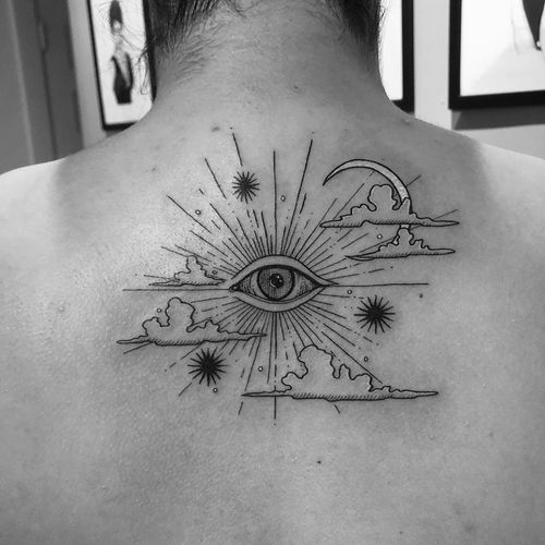 All seeing eye tattoo by mayflowerink #mayflowerink #allseeingeye #allseeingeyetattoo #eye #eyetattoo #eyeball 