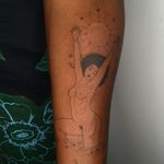 Hand poke tattoo by Tati Compton #TatiCompton#handpoke #handpoketattoo #stickandpoke #stickandpoketattoo