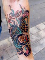 Nue tattoo by Jun chihara #JunChihara #nuetattoo #nue #japanesetattoos #japanese #irezumi #japanesemythology #mythology 