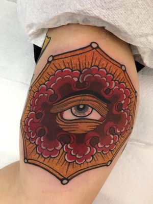 All seeing eye tattoo by Alfredo Guarracino aka alboy #alboy #alfredoguarracino #allseeingeye #allseeingeyetattoo #eye #eyetattoo #eyeball 