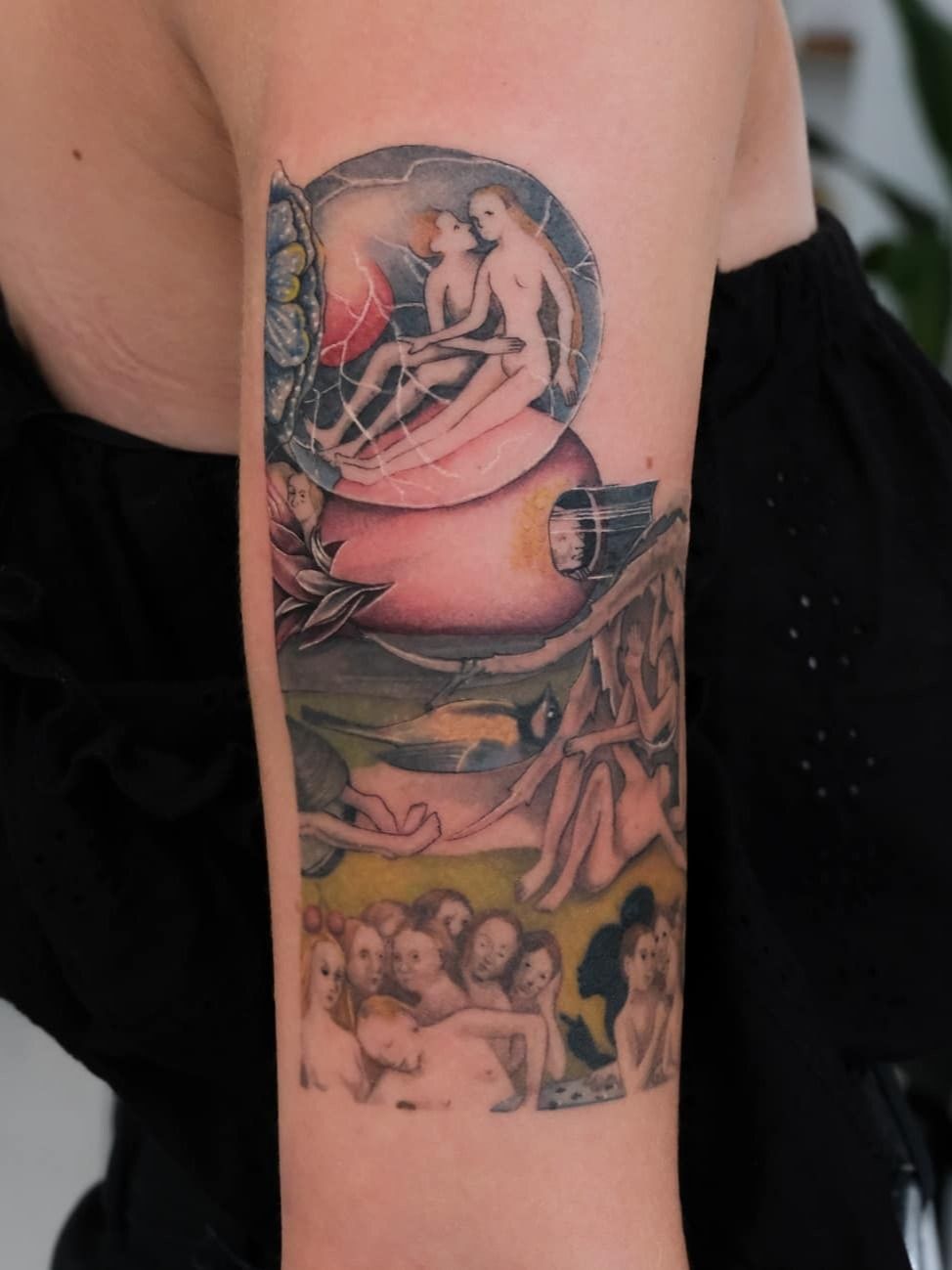 Hieronymus Bosch character. My new favorite tattoo, taken minutes after  completion. By @sethbeastmeat (instagram) at True Love Seattle. : r/tattoos