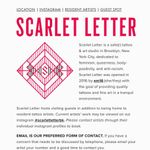 Scarlet Letter: safe space tattoo studio #ScarletLetter