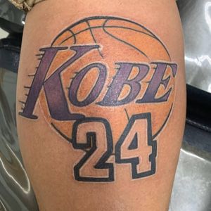Kobe Bryant tattoo by Franky Dominquez #FrankyDominquez #kobebryanttattoo #kobebryant #Lakers #24 #basketball #sports #memorialtattoo