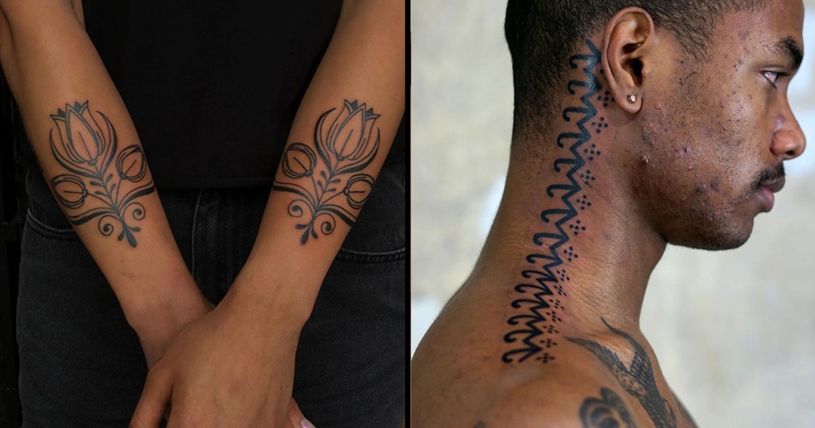 White Ink Tattoo: 15 Beautiful Examples for Dark Skin Tones - wide 1