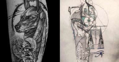 16 Symbolic Anubis Tattoos