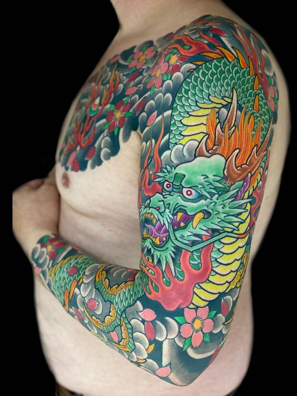 Happy Lunar New Year! 🐉 Wishing you all the joy and luck the Year of the  Dragon brings! I love this dragon tattoo I did a few years ag... | Instagram