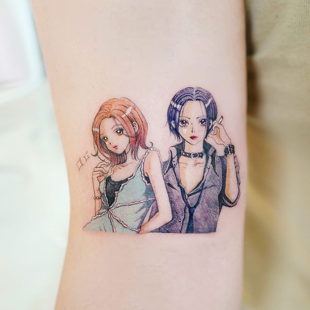 Tattoo uploaded by Justine Morrow  Nana tattoo by Tattooist Banul  TattooistBanul nana anime manga portrait illustrative  Tattoodo