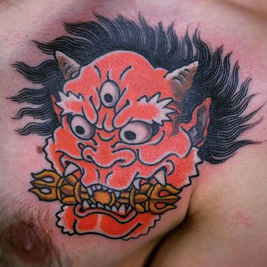 Irezumi Devil Tattoo - Chinese Japanese Tatoo -Tatto Sketches - Yakuza  Flash Sheet - Neo Traditional Designs