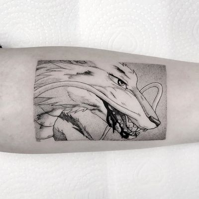 Haku dragon tattoo by Marcel Meira #MarcelMeira #haku #hakudragontattoo #studioghibli #spiritedaway #dragontattoos #dragontattoo #dragon #mythicalcreature #myth #legend #magic #fable