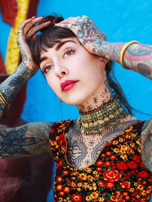 Hannah Pixie Snow photographed by Maelle Andre #HannahPixieSnow #tattooedbabe #tattoomodel #tattooedmodel