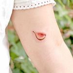 Illustrative watercolor tattoo by Ovenlee #Ovenlee #OvenleeTattoo #StudioBySol #watercolor #illustrative #colorpencil #sketch #cute #fig #fruit #food