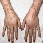 Hand poke tattoo by Tati Compton #TatiCompton #handpoke #handpoketattoo #stickandpoke #stickandpoketattoo